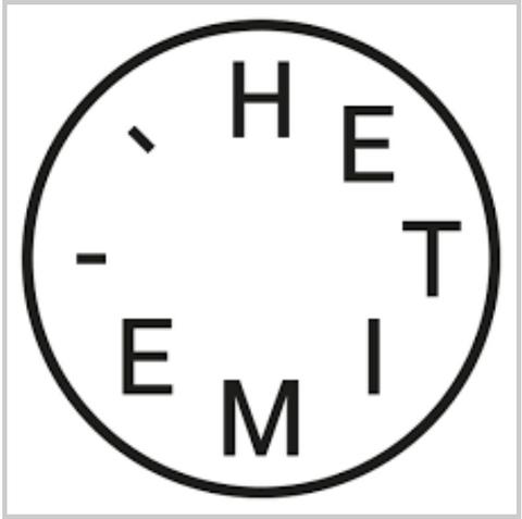 Hetime's logo in a circular shape represents a clock face.