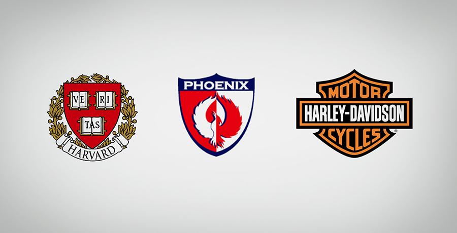 Harvard, Phoenix & Harley-Davidson - Cool Emblems