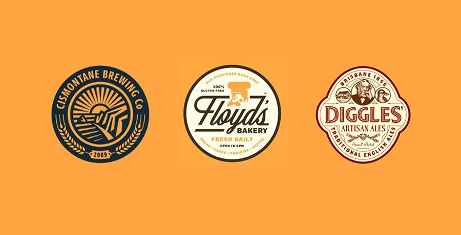 Cismontane Brewing Co, Floyds Bakery & Diggles Emblem Logo