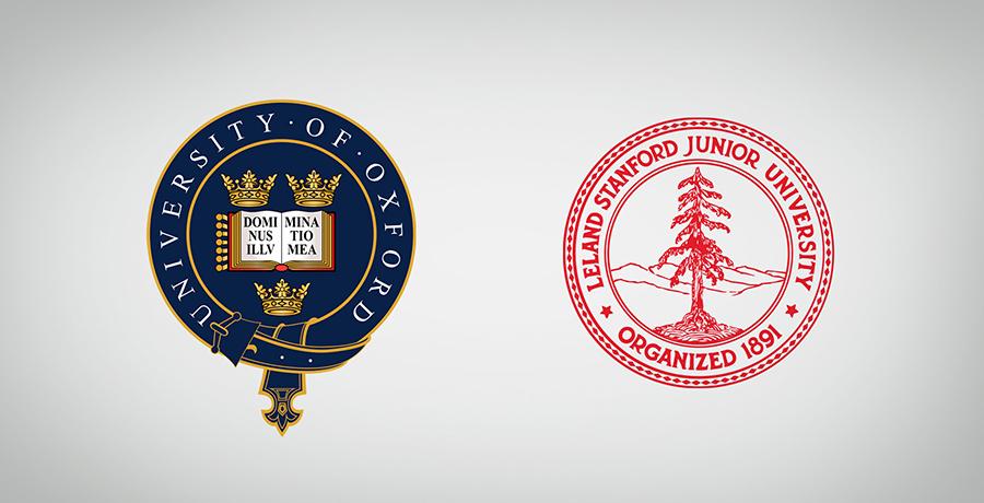 University of Oxford & Leland Stanford Junior University Emblem Logo