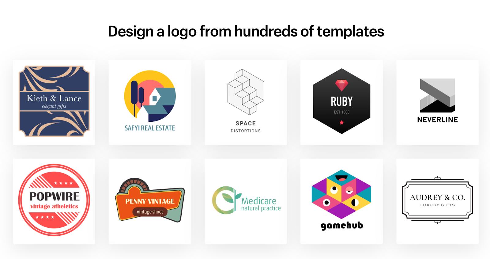 Shopify logo maker templates