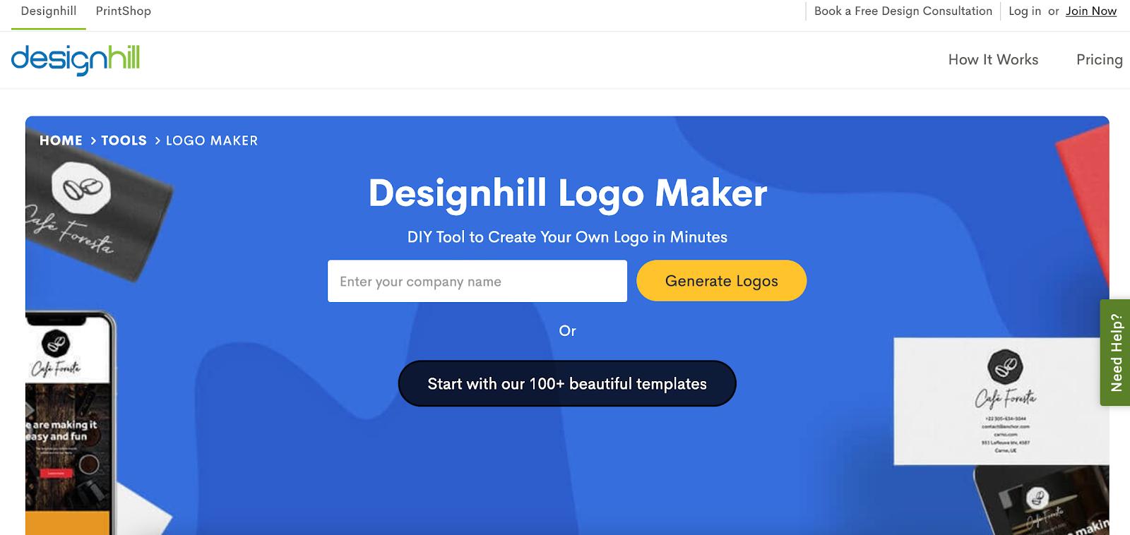 Designhill logo maker