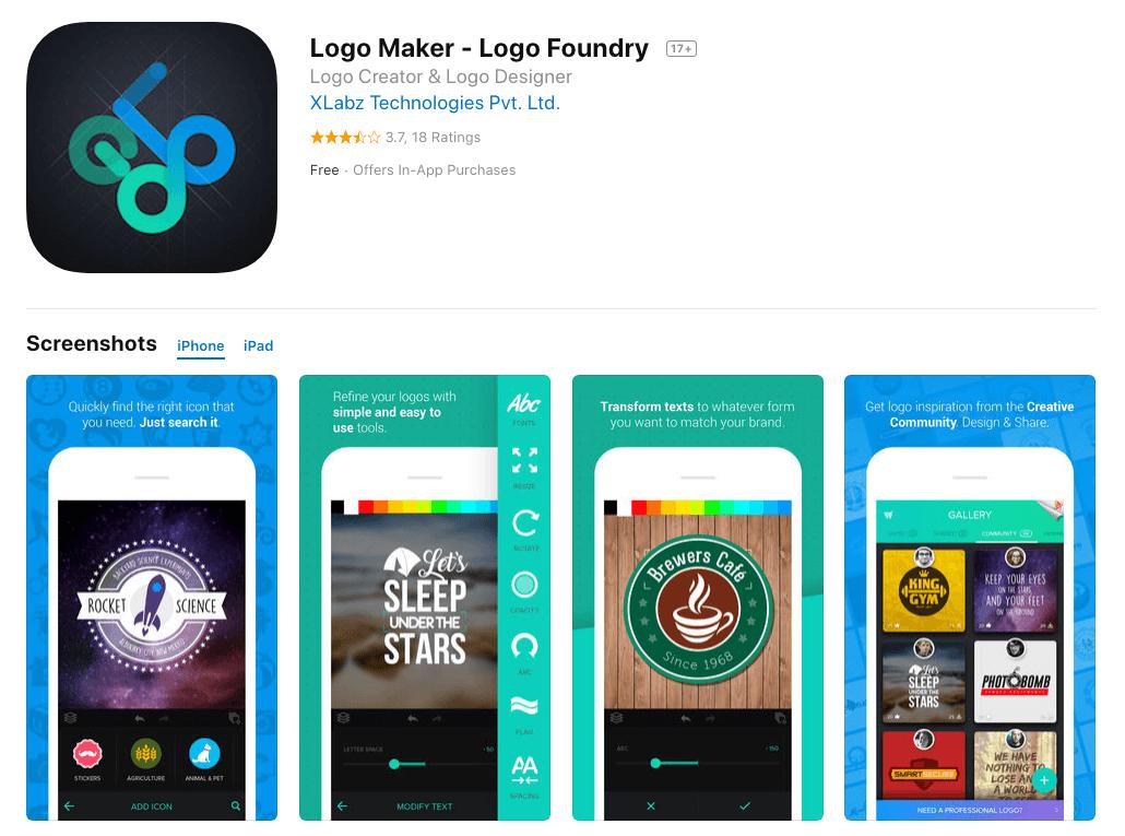 Online logo maker app