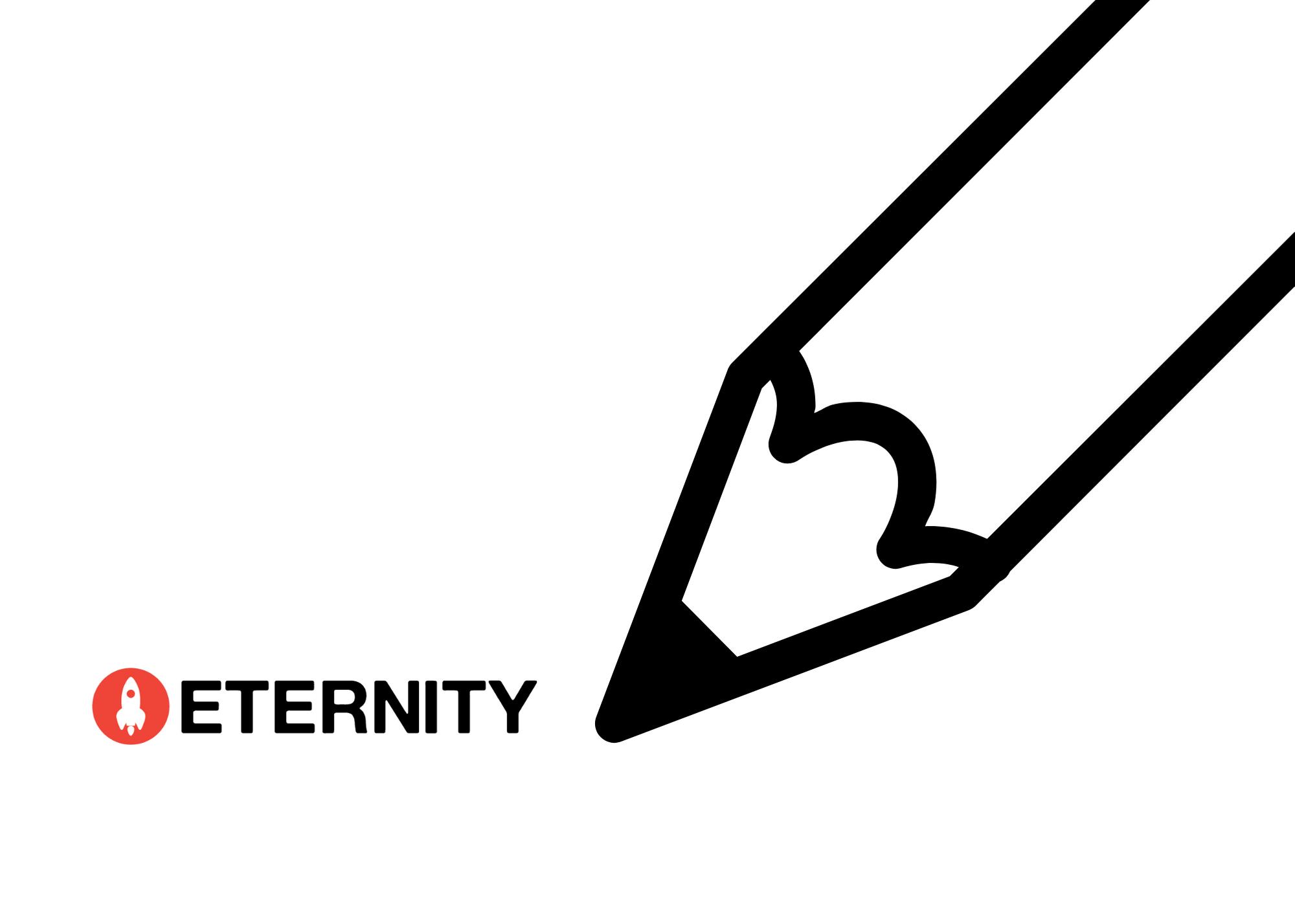 Eternity logo and pencil icon
