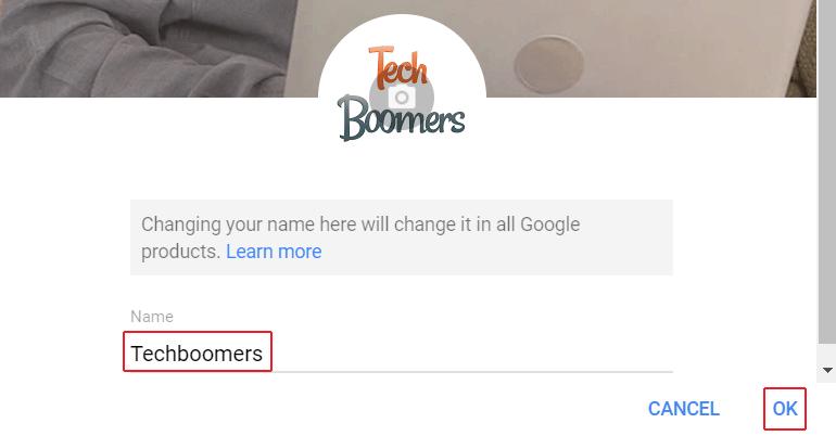 Enter new YouTube channel name and confirm it