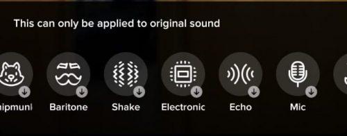 voice effects on TikTok