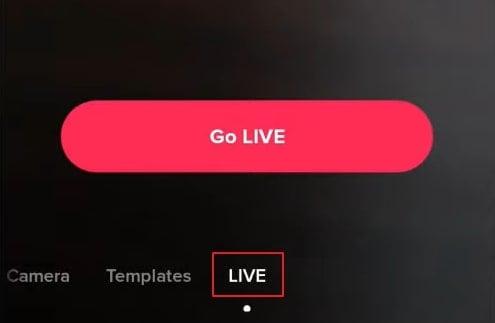 choose the live feature