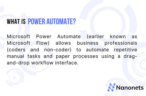 What is Microsoft Power Automate used for?