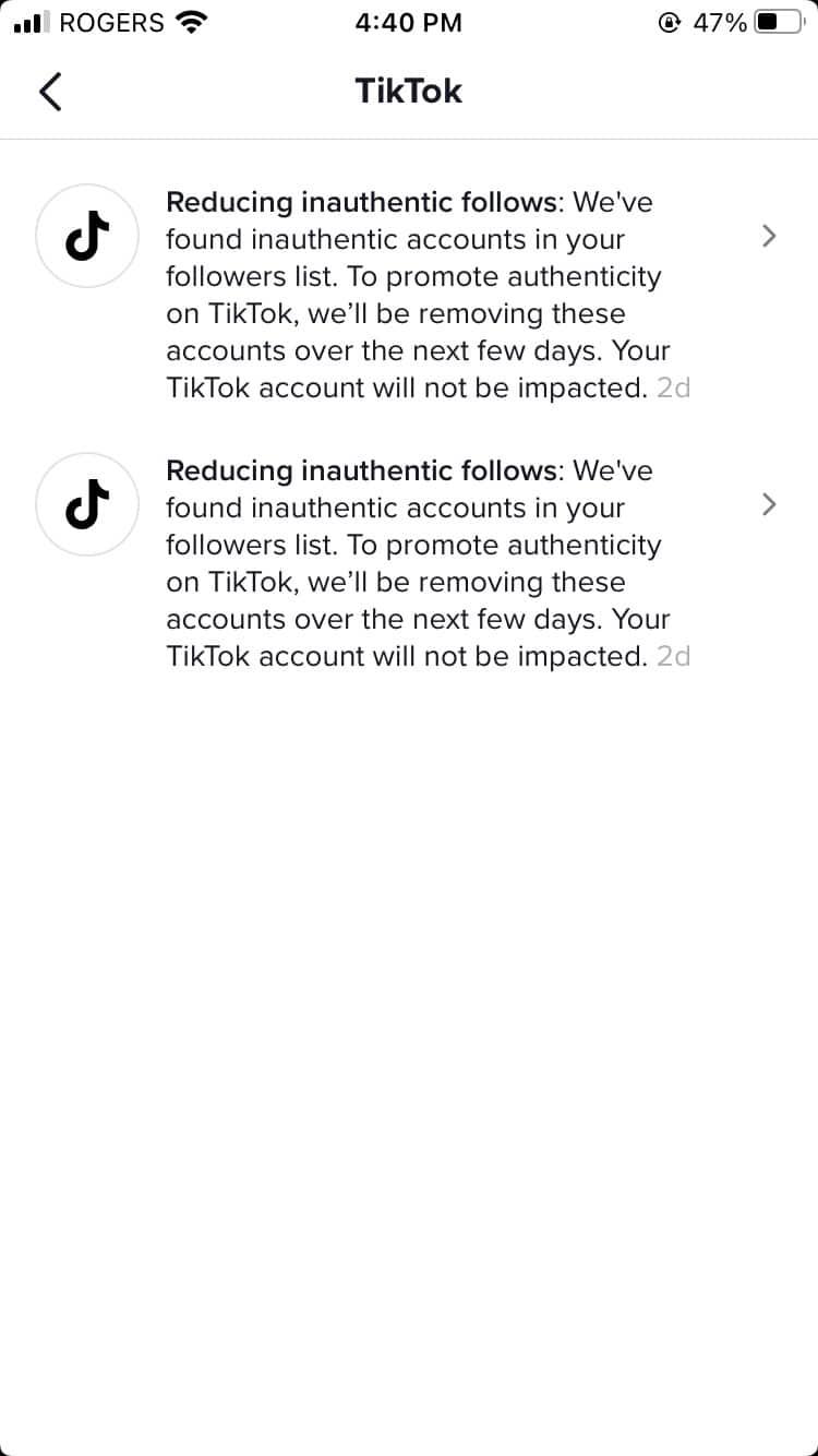 TikTok guidelines for reducing inauthentic follows