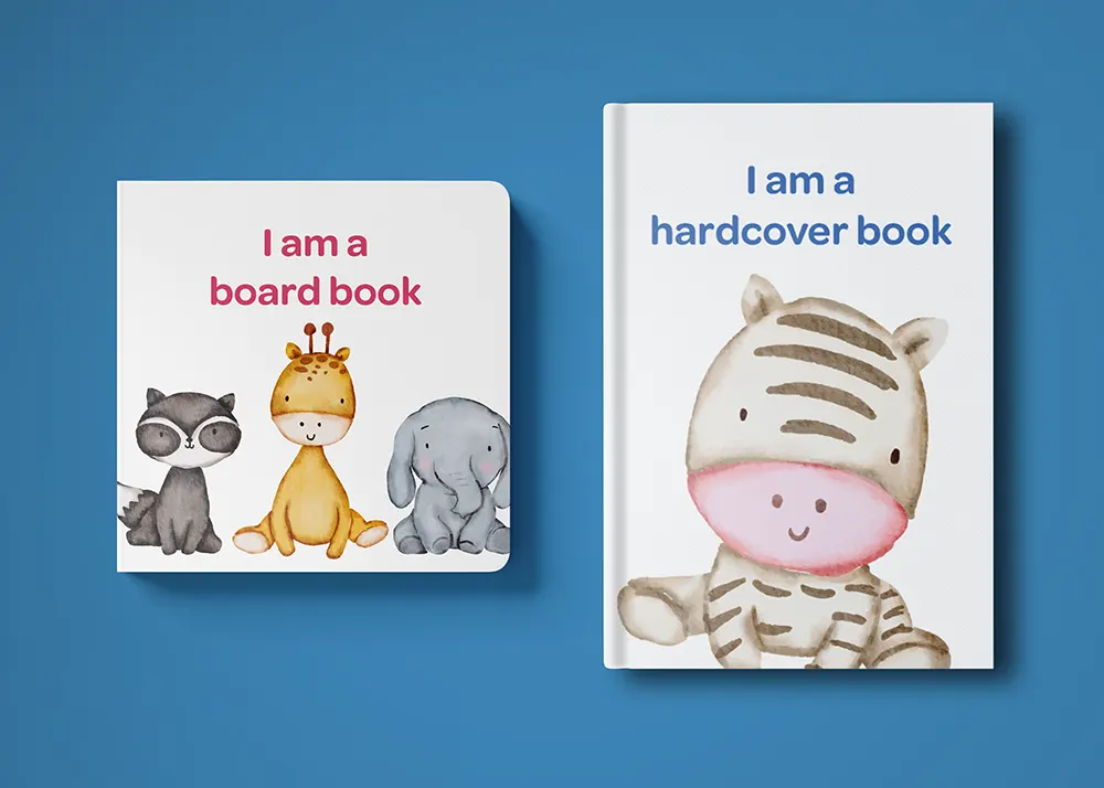 The difference between board books and hardcover books