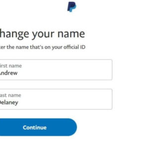 change name on PayPal