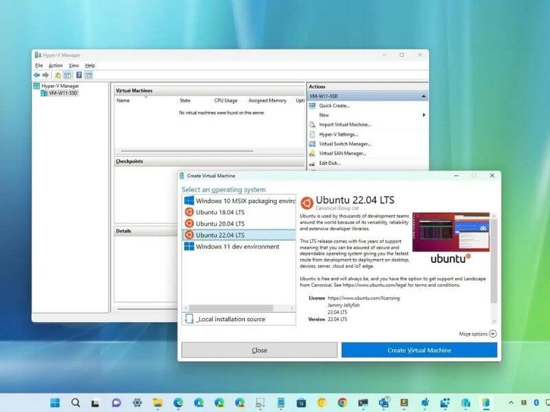 Hyper V in Windows 11