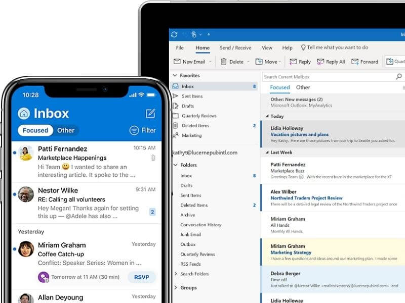 Outlook with Gmail