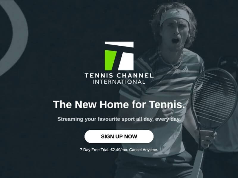 Tennis Channel on Amazon Prime